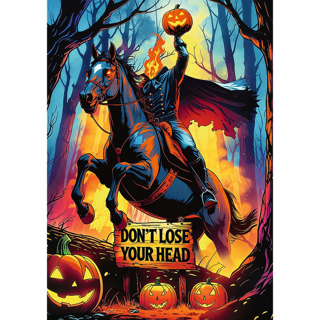 TREFL PUZZLE 1000 ELEMENTÓW HALL OF HORROR JEŹDZIEC BEZ GŁOWY 12+