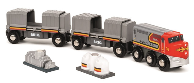 Pociąg BRIO wielokolorowy z 2 wagonami