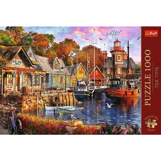 Puzzle 1000 elementów - Łódka i Morze | Trefl Premium Plus Quality