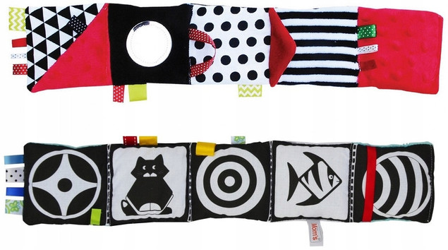 Mom's Care Książeczka Kontrastowa Sensoryczna Sensory Lustro 0+ Hencz Toys