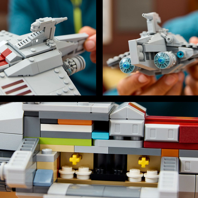 LEGO Star Wars 75404 Okręt Szturmowy klasy Acclamator – Kolekcjonerski Model dla Dorosłych