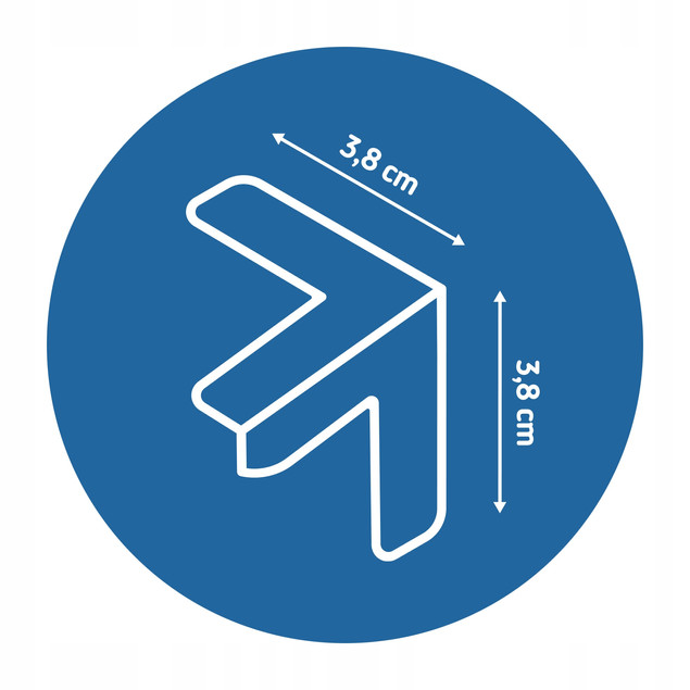 ZABEZBIECZENIE NAROŻNIKÓW Rogów Kantów Transparentne 12szt SIPO SBS-EC55T