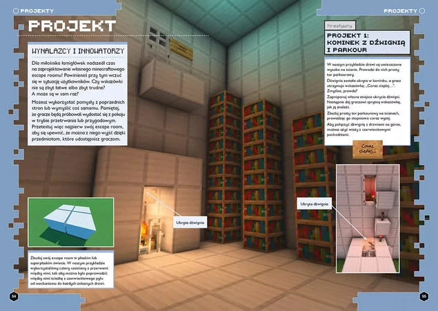 Wnętrze książki Minecraft Megazadania: Projektowanie i Technologia strona 2