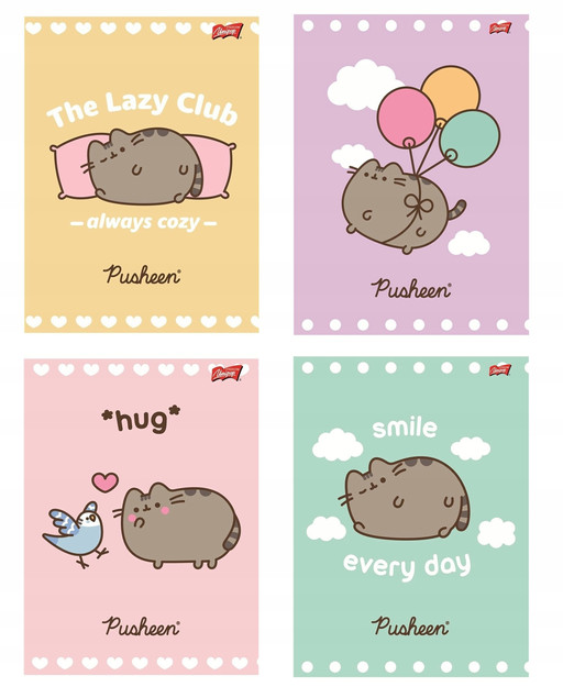 Zeszyt A4 w kratkę 32 kartki UNIPAP Pusheen