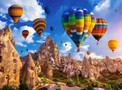 Puzzle 2000 Układanka Widok KOLOROWE BALONY Kapadocja Turcja Góry +9 Castor