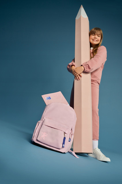 Plecak Szkolny Oxford Różowy 26L Wielokomorowy na Laptopa Ergonomiczny