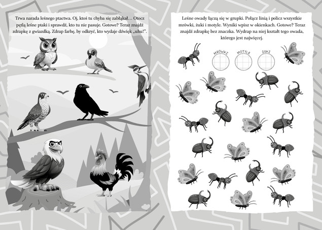 Zadanka & zdrapywanki. Zwierzęta leśne
