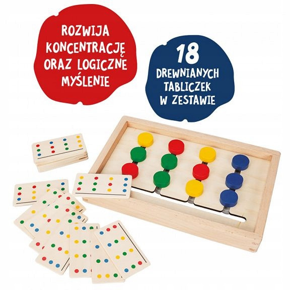 ASKATO Pomysłowy Skrzat Łamigłówka Edukacyjna do Sortowania Kolorów i Wzorów 1171