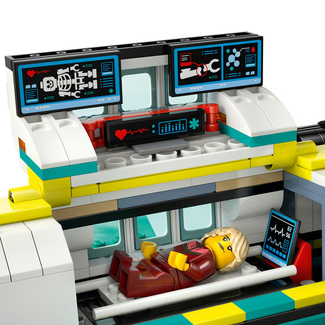 LEGO City 60465 Samolot Pogotowia Ratunkowego z Mobilnym Laboratorium i Skuterem Śnieżnym