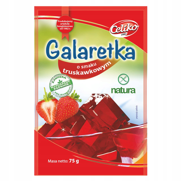 CELIKO Galaretka truskawkowa bezglutenowa 75g x2