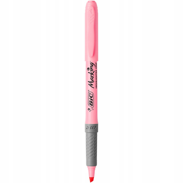 Zakreślacz Szkolny Highlighter PASTEL Grip Biurowy 6 Kolorów BIC