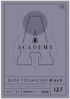 Interdruk blok techniczny A4 10 kartek 240 g ACADEMY