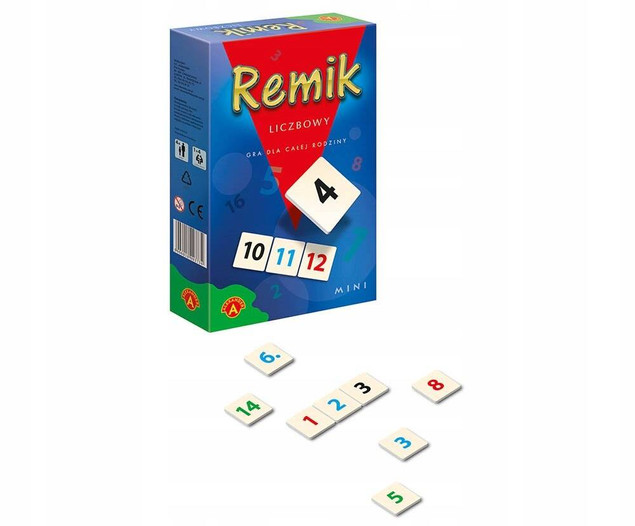 Remik Liczbowy Mini Gra Rodzinna Liczbowa 8+ Alexander 1342
