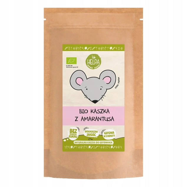 Bio Kaszka z Amarantusa 200 g HELPA eko, bez dodatku cukru, bezmleczna_1