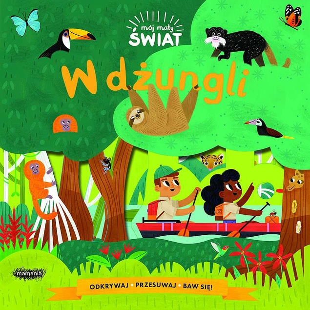 Książka edukacyjna dla dzieci W dżungli