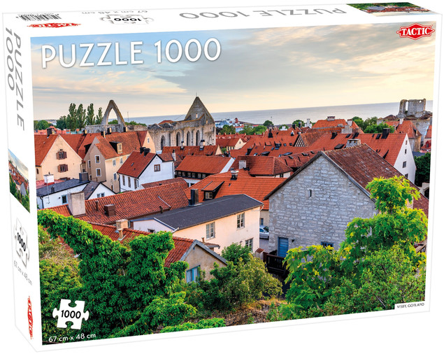 Puzzle Tactic 1000 el. Visby, Gotland (Szwecja) – Malownicze Miasto Portowe