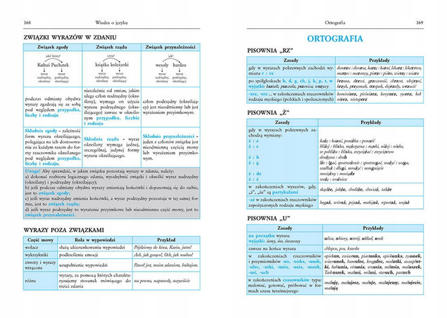 Tablice. Język polski: literatura polska, wiedza o literaturze, wiedza o języku
