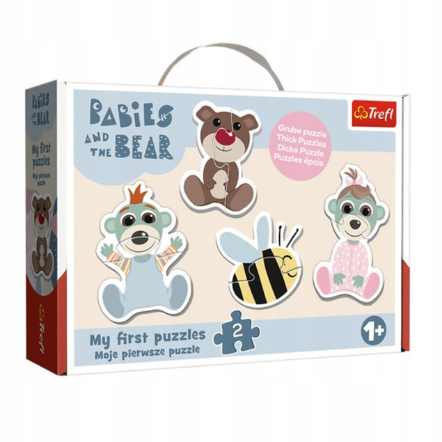 PUZZLE Baby Classic Przyjacielskie Bobaski 36139 Trefl