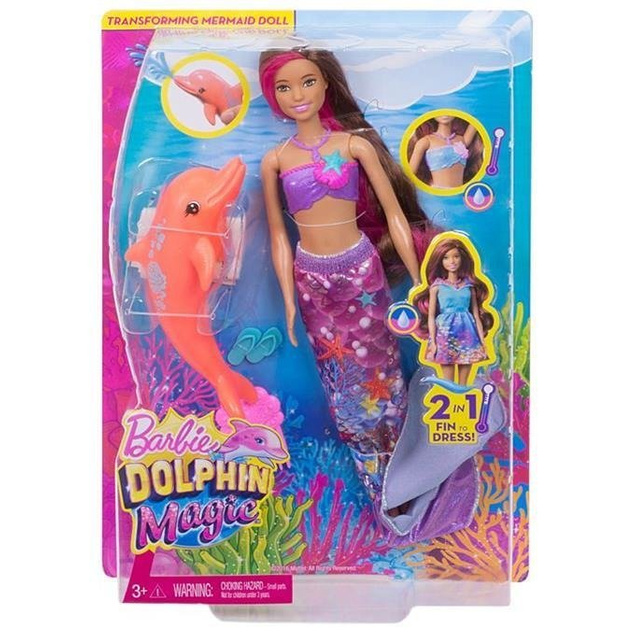 Lalka BARBIE Dolphin Magic Tajemnicza Syrena FDB64