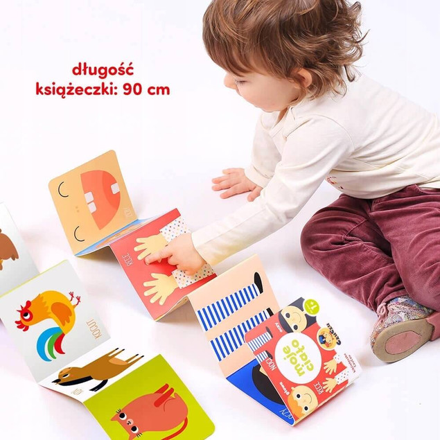 Biblioteczka Malucha 4 książeczki harmonijki 1+ CzuCzu