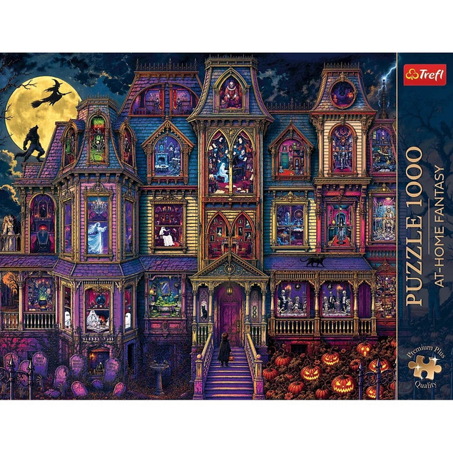 Trefl Puzzle Premium Plus Quality 1000 el. At-Home Fantasy: Dom strachów