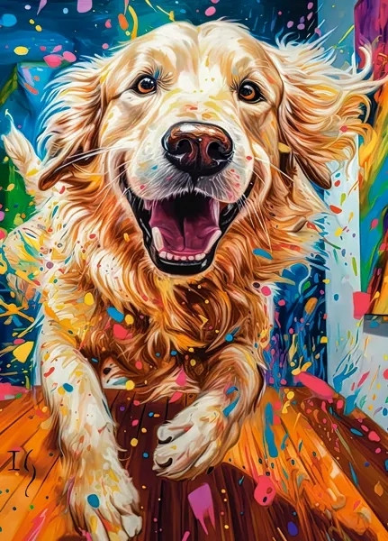 Puzzle 260 Układanka Pies LABRADOR Piesek Wesoły Kolory 8+ Castorland