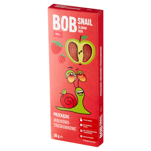 Rollsy Jabłko Truskawka Bez Cukru Bob Snail