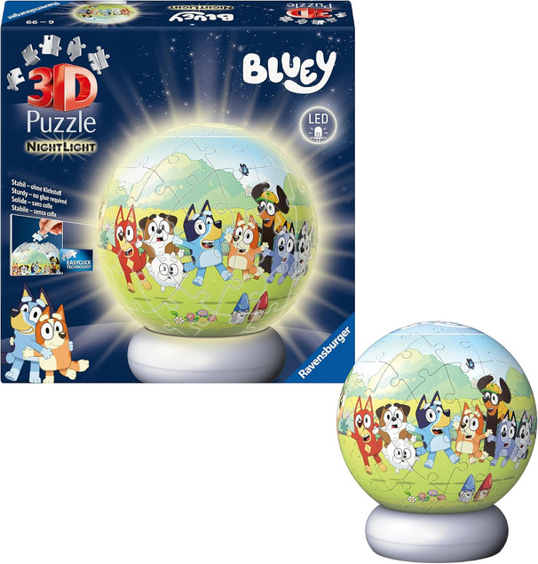 RAVENSBURGER Puzzle-Kula Bluey (edycja nocna)