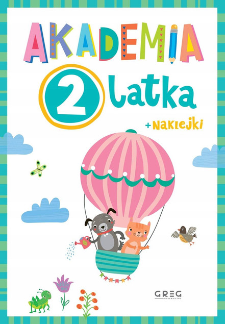 Greg Akademia 2-latka Książeczki Pierwsze słowa Naklejki