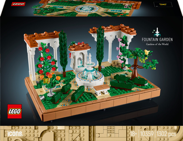 Klocki Zestaw LEGO ICONS 10359 Fontanna w Ogrodzie | Dla Dorosłych