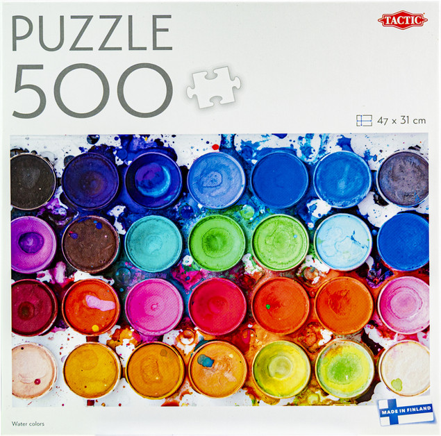Puzzle Tactic 500 Water Colors - Akwarelowy Obraz 47x31cm