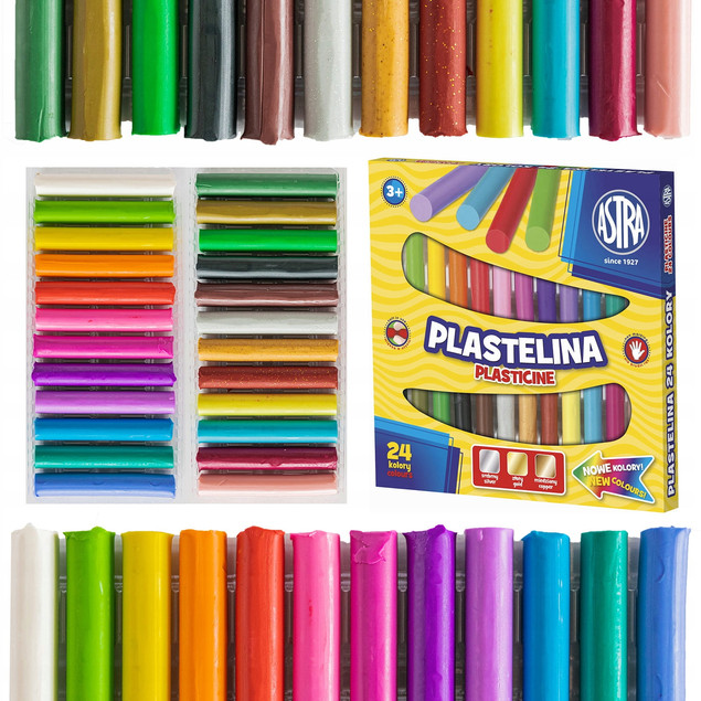 Plastelina 24 kolorów Astra