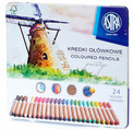 Kredki ołówkowe 24 kolory Astra
