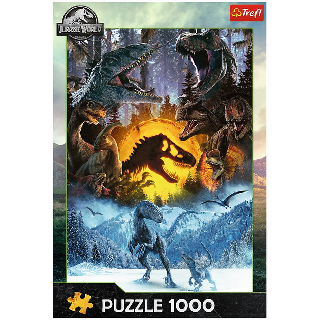 PUZZLE 1000 W ŚWIECIE PARKU JURAJSKIEGO TREFL