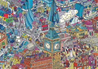 Puzzle 1000 Układanka UFT Eye-Spy LONDYN Miasto Wielka Brytania 12+ Trefl