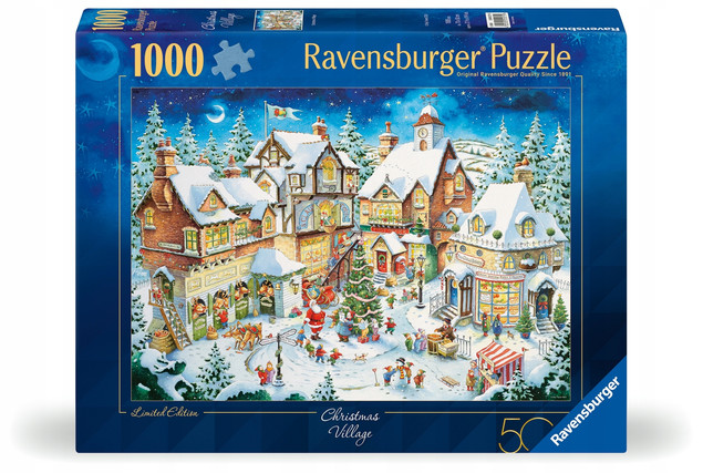 Puzzle 1000 Białe święta 50 urodziny Ravensburger
