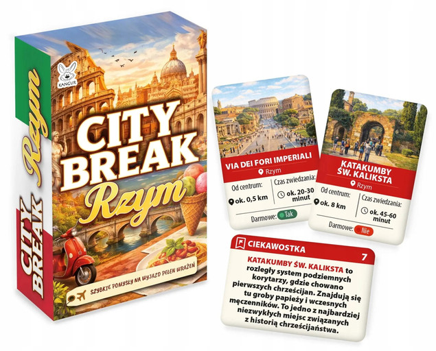 Gra planszowa City Break: Mini przewodnik po Rzymie Adar