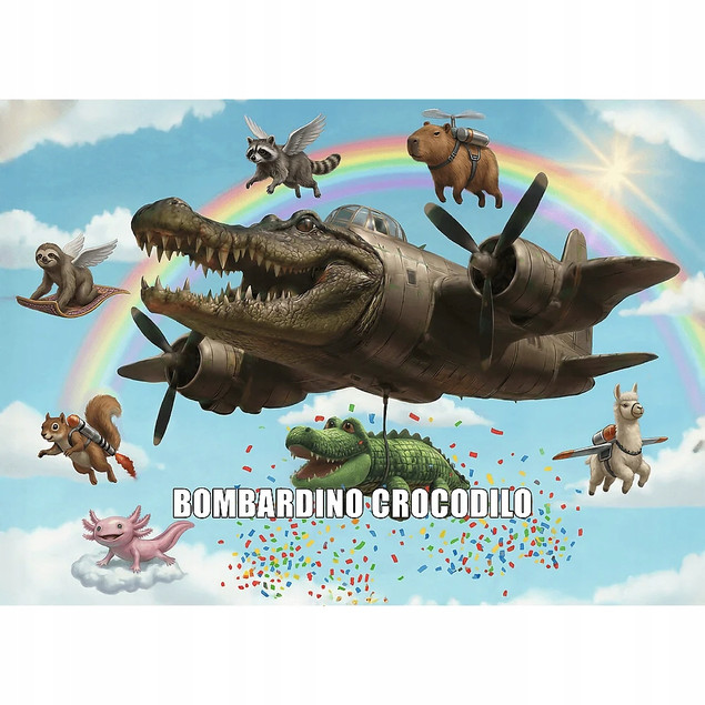 Puzzle Trefl 200 el. Bombardino Crocodilo Bajkowy Krokodyl