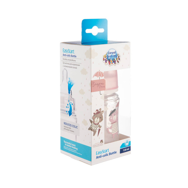 Canpol babies butelka szeroka antykolkowa 120ml PP EasyStart BONJOUR PARIS