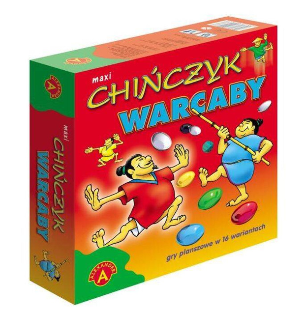 Chińczyk i Warcaby Maxi Gry Planszowe Losowa Strategiczna 5+ Alexander 0470