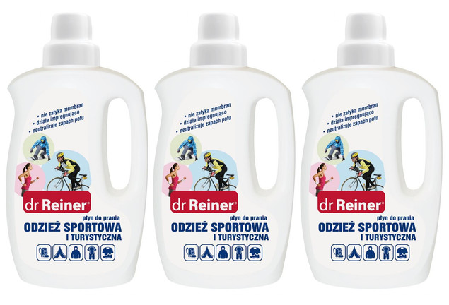 3x DR REINER Płyn Do Prania Odzieży SPORTOWEJ i TURYSTYCZNEJ 1 L