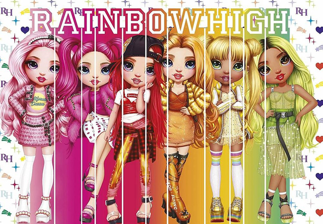 PUZZLE 180 SUPERCOLOR RAINBOW HIGH, CLEMENTONI