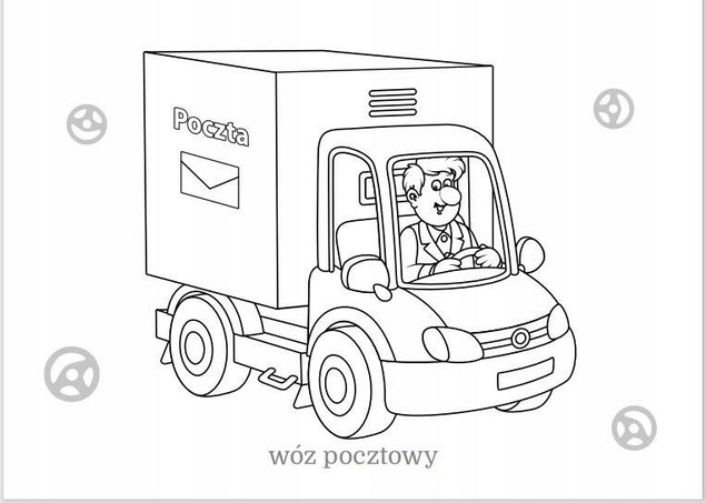 Kolorowanka Maluszkowe Malowanie Pojazdy W Mieście 2+ Skrzat