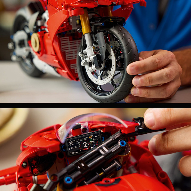 Klocki LEGO Technic motocykl Ducati Panigale V4 S 42202 1:5 1603 elementów
