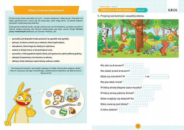 Matematyka. Karty pracy w szkole i w domu. Klasa 2