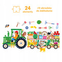 CzuCzu Moto Puzzle Traktor 24 elementy dla dzieci 2+ Edukacyjne