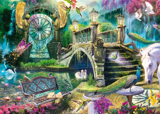 Puzzle Schmidt Spiele 1000 el. JEFF HAYNIE Tajemniczy Ogród Premium Quality