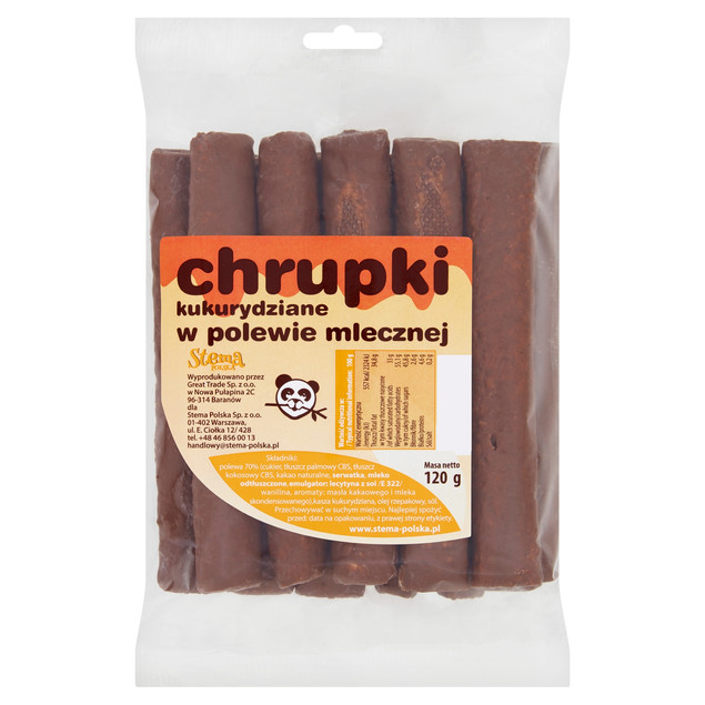 Chrupek kukurydziany Stema polewa mleczna 120 g