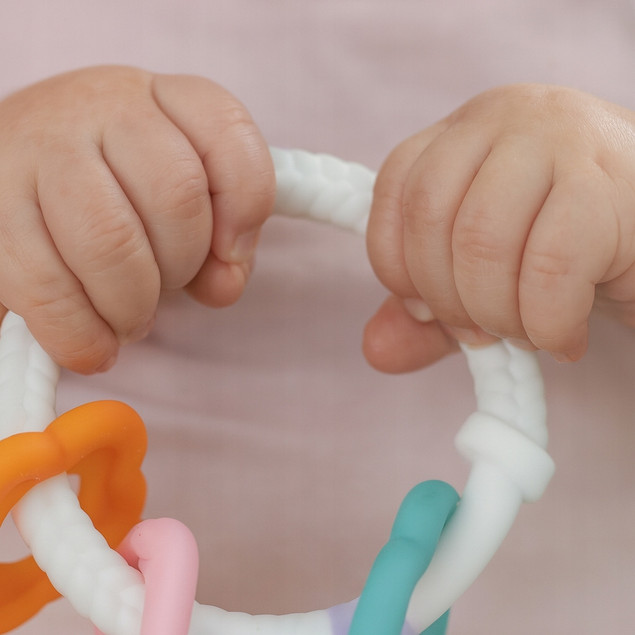 Gryzak dla Niemowląt SILIKONOWY Sensoryczne Zabawki Montessori BOCIOLAND