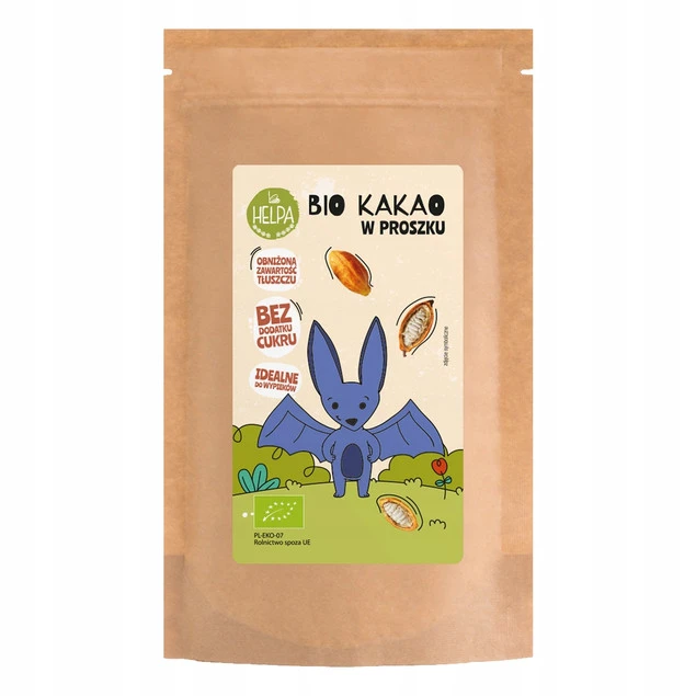 Bio Kakao w proszku 200 g HELPA ekologiczne_1